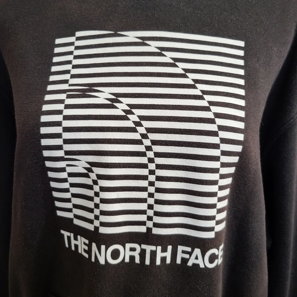 The North Face Hoodie Large Sweatshirt Optical print